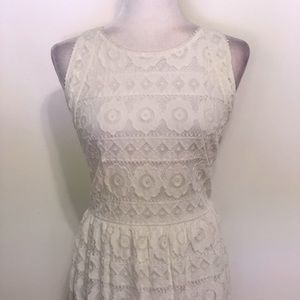 NWT Max Studio Off White Lace Dress